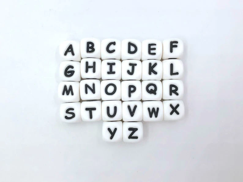 10mm Silicone Alphabet