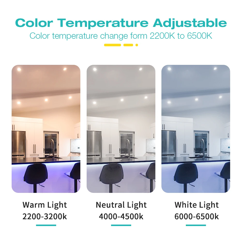 GLEDOPTO Zigbee3.0 RGBCCT Spotlight Bulb Pro GU10 5W Warm Cold White Color Changing LED Spot Light APP/Voice/Remote Control smart led light bulbs smart led lights