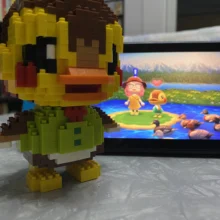Bloques de construcción de Animal Crossing para niños, Mini bloques de construcción ensamblados, juguetes de juegos entre adultos, regalos para niños