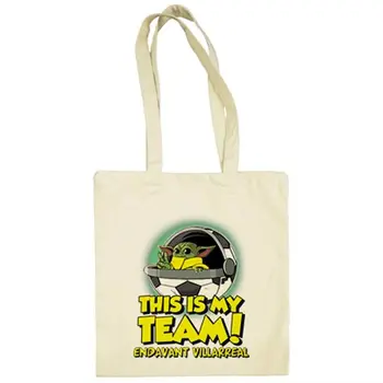 

Cloth bag spoof baby Yoda my soccer team Endavant Villarreal