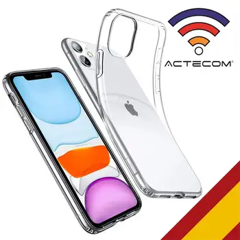 

ACTECOM Funda TPU Gel para IPHONE 11 6,1" TRANSPARENTE FUNDA PARA IPHONE 11 Funda TPU