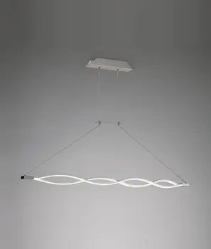 

Pendant lamp big LED dimmable silver SAHARA