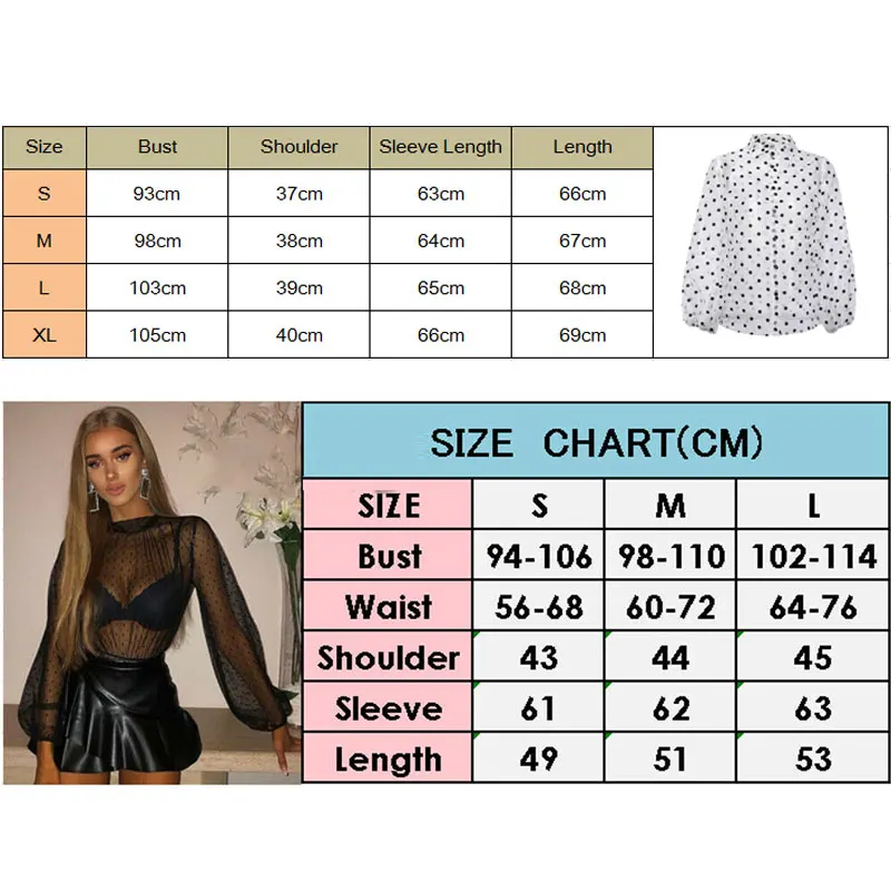 Women Floral Embroidery Mesh Sheer See-through Crop Top Shirts Blouse 3/4 Puff Sleeve Polka Dot Loose Slim Blusa Soft Outwear