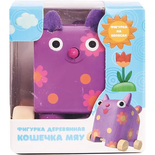 Фигурка деревянная Деревяшки Кошечка Мяу