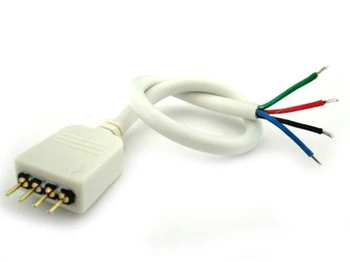 

2 PCs connectors male plug with 4 Pin for reel strip Led RGB