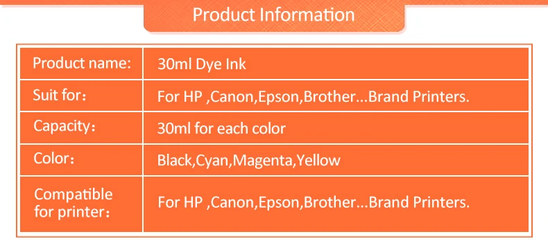 ICEHTANK 30 мл флакон принтер набор для наполнения чернил для hp 123 122 121 302 304 301 300 650 652 21 22 140 141 901 350 351 XL чернильные картриджи