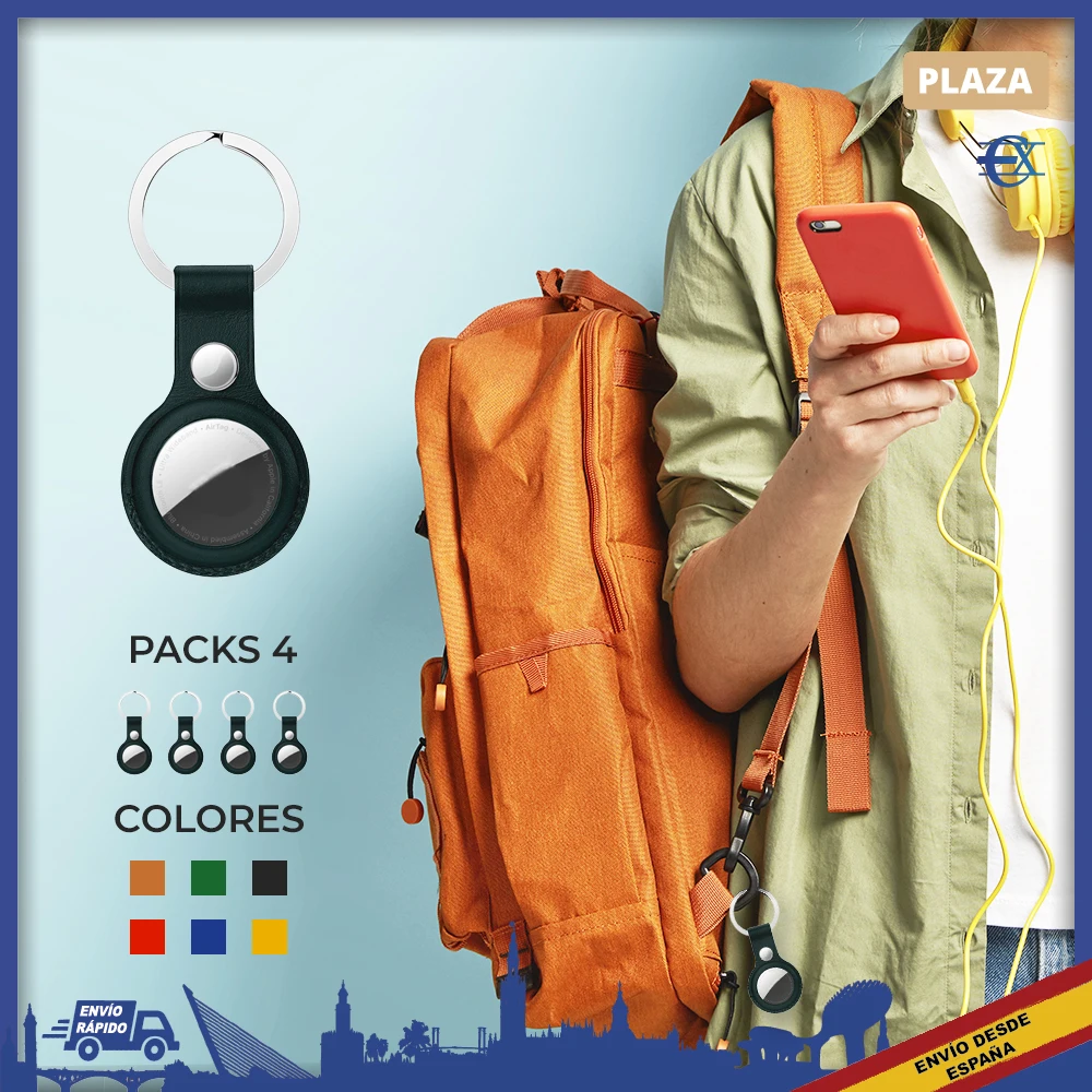 Euroxanty®| Custodia Airtag | 4 | Custodie In Pelle Airtag | Custodie Airtag | Portachiavi Airtag Apple | Custodia Airtag | Portachiavi Airtag