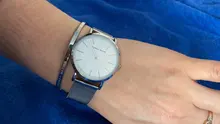 Las mujeres de lujo relojes estrellada romántica esfera azul de malla de correa de acero inoxidable Ultra-Delgado Shengke cuarzo Reloj de pulsera Reloj de Mujer