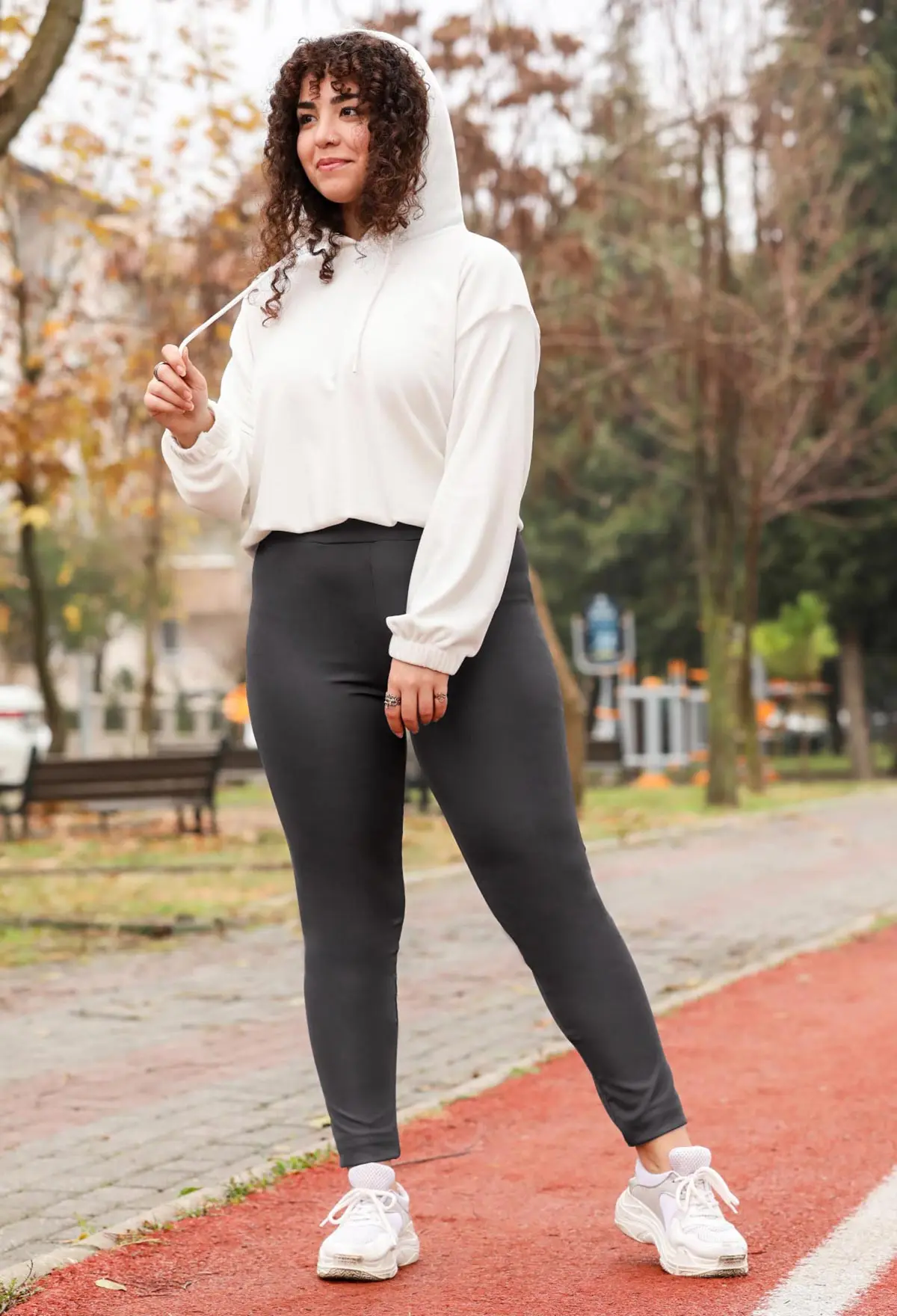 Large Size Shiny Leggings Rallying 