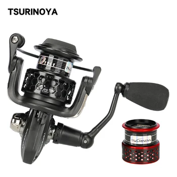 

TSURINOYA Fishing Reel TSP 2000 11+1BB Double Spools Full Metal Saltwater Anti-corrsion High Speed Spinning Reel Sea Bass Reel