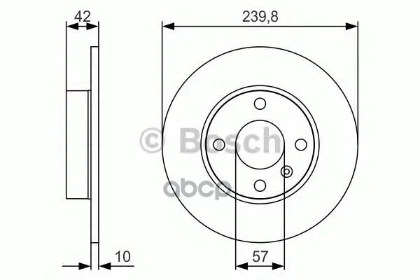Тормозной Диск Задний Premium 2 Bosch арт. 0986479S52