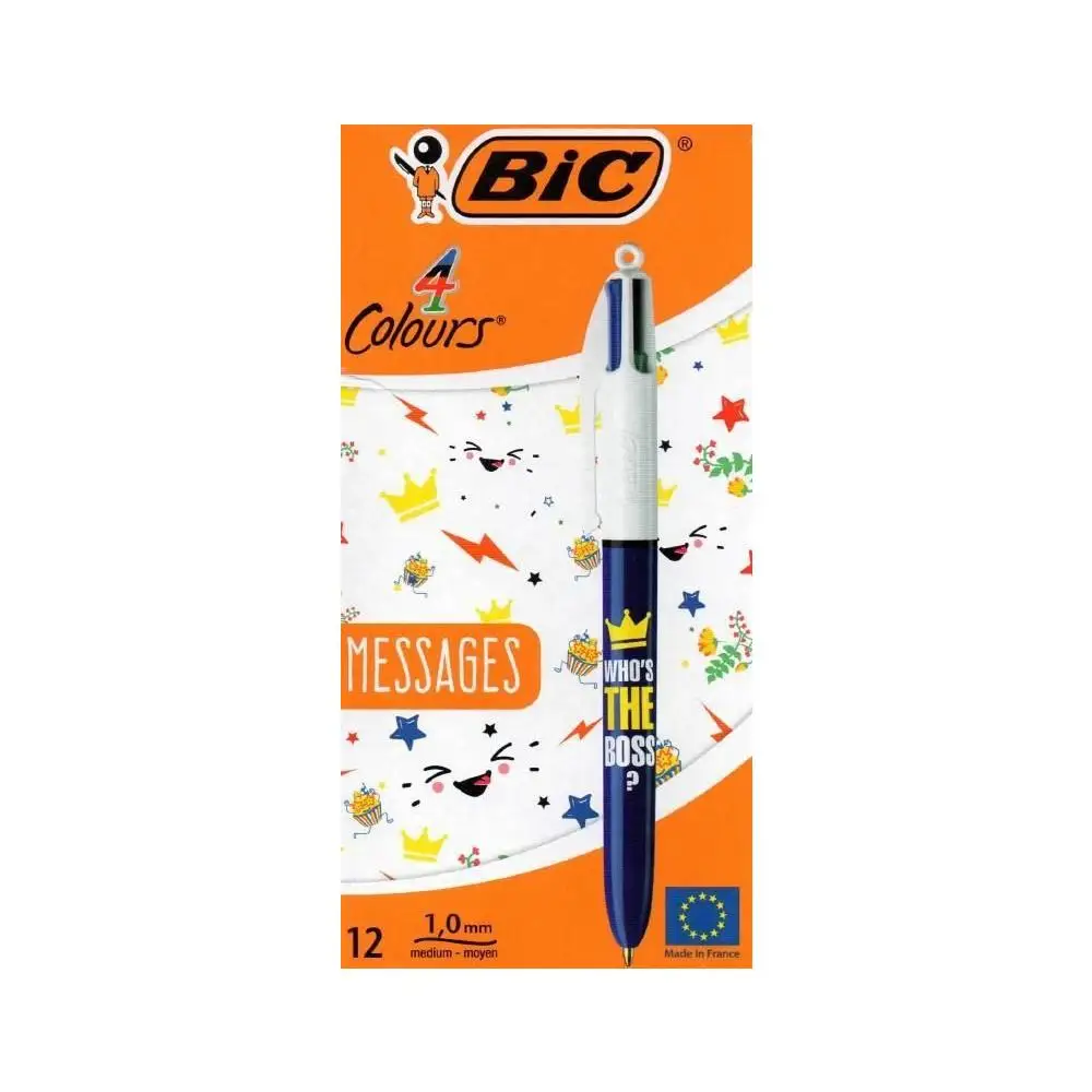 Bic 4 Colours Message Tükenmez Kalem 12 Pcs colours а