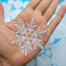 36pcs/lot White Snowflake Christmas Wall Stickers Glass Window Sticker Christmas Decorations
