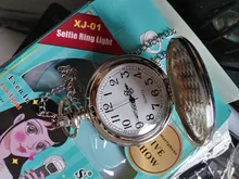 VIGOROSO-reloj de bolsillo de cuarzo para hombre y mujer, de aleación de Metal negro, Estilo Steampunk, clásico, con bolsillos, cadena, collar, colgante