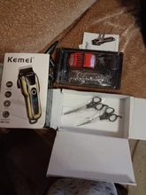 Hair-Clipper Trimmers Barber Lcd-Display-Machine Professional Electric Kemei Men 