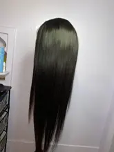 Luvin-pelucas de cabello humano para mujeres negras, barato, 180, 250 de densidad, 30, 40 pulgadas, liso, sin pegamento, Frontal, brasileño
