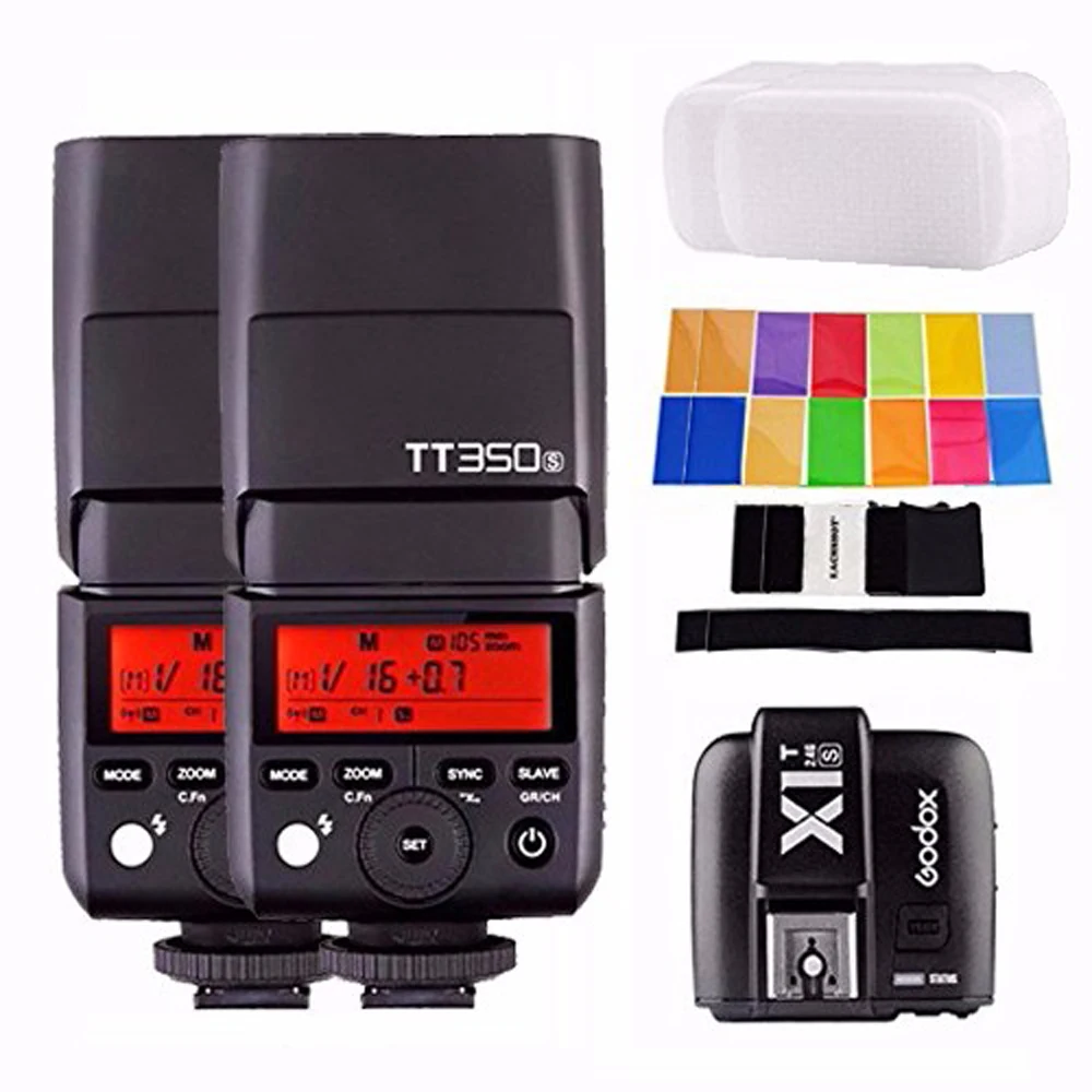 Godox Mini Speedlite TT350S Camera Flash TTL HSS GN36 X1T S Transmitter