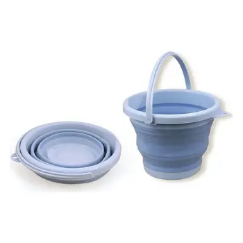

Bucket 5 L Plastic Foldable Blue
