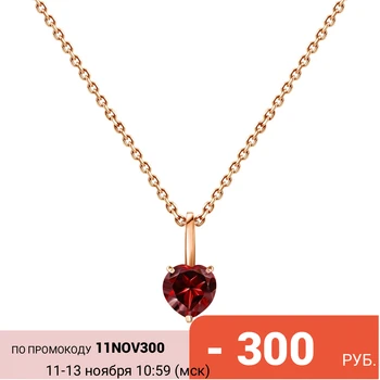 

Gold pendant with Garnet sunlight sample 585