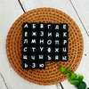 100pc Russian Silicone Beads Letters For BPA Free Food Grade Silicone pacifier chain Accessories For DIY Baby Teething Necklace 2