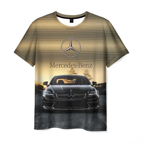 Мужская футболка 3D Mercedes | одежда