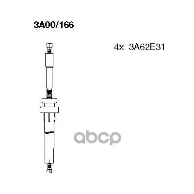 Комплект Высоковольтных Проводов BREMI арт. 3A00/166