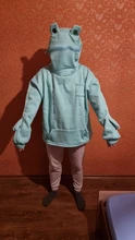 Sudadera con capucha Harajuku para mujer, jersey de ranas con capucha de invierno, sudaderas informales con bordado, Top suelto, decoración de muñecas