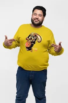 

Angemiel Wear Testereli Kong Atack Yellow Men 'S Sweatshirt