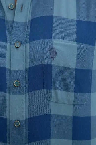 Зеленый U.S. POLO ASSN. Квадратный обычная рубашка - Цвет: Зеленый