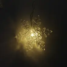 Led-String-Lights Christmas-Snowflakes Holiday Party Waterproof Connectable Wave