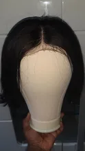 Peluca brasileña recta Bob corto pelucas delanteras de encaje 13x4 frente de encaje pelucas de cabello humano Pre-arrancado con el pelo del bebé estrella del Jazz no Remy