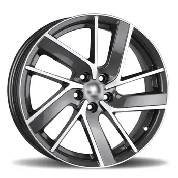 

17 inch Wheel Rims for Kone Elevator Vehicle 7.0*17-5*100 ET40 57.1 Gun Metal Diamond 17128-02 [1 Wheel]