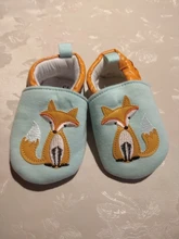 [Simfamily] Nuevo estilo suave de algodón bebé niños niñas Bebé Zapatos Zapatillas 0-6, 6-12 12-18 en primer lugar los caminantes antideslizante zapatos