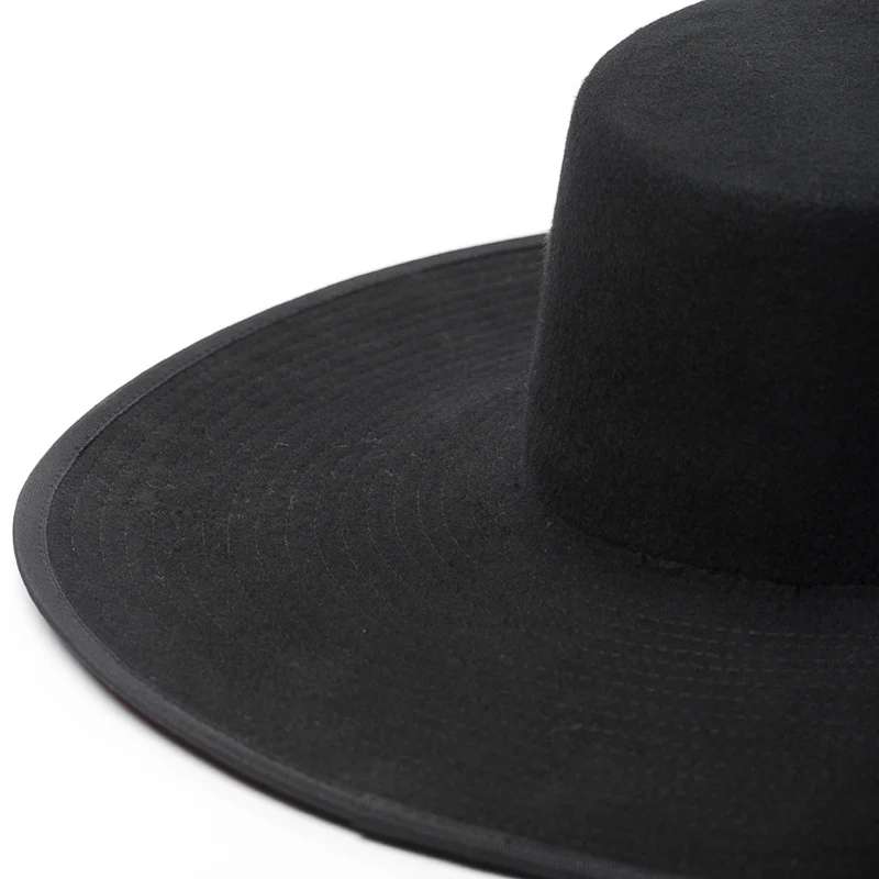 FS Winter Fedora Hat Women Wool Wide Brim Felt Clo... – Grandado