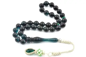 

Islamic rosary Muslim rosary beads 33 prayer rosary 1000 settings Trabzon Kazaz tufted Moire squeezing Amber Rosary hand made