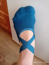 Vendaje Yoga calcetines Anti-deslizamiento rápido seca deportes de las señoras medias de Ballet calcetín de baile zapatillas para las mujeres calcetines de algodón