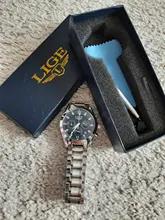 LIGE-reloj de cuarzo deportivo para mujer, accesorio de marca de lujo, con calendario de acero inoxidable, resistente al agua