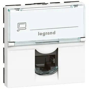 

Mechanism socket inform. 1st SP mosaic 2 mod. RJ45 cat.5e FTP White. Leg 78681/76555