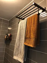 Hook Hardware-Accessories Toilet-Brush-Holder Towel-Rack Bathroom Aluminum Shelf Solid