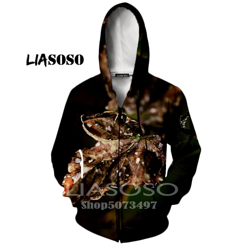 1 Liasoso, новинка, мужские толстовки, 3d принт, мертвые листья, дерево рок, повседневный спортивный дизайн, Осень-зима, длинный рукав, кардиган с капюшоном - Цвет: 1