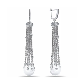 

Earrings made of silver with pearls Sint. And Majorca