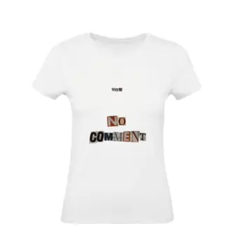 

Cotton WOMAN T-shirt BASIC super fit top quality NITRO NO COMMENT MODEL 2 MADE IN ITALY