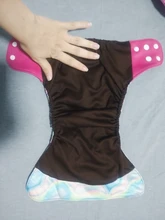 Mordedor venta al por mayor 4 unids/set bebé lavable pañales de tela café cubierta de pañal ajustable & reutilizable pañales de bolsillo envío gratis