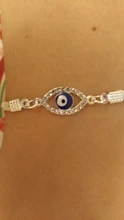 Enchapado en plata de lujo para mujer, pulseras con abalorios de CZ, cristal azul mal de ojo, pulsera de esmalte turco, cuentas de ojo de la suerte, joyería