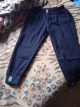 Pantalones vaqueros holgados de cintura elástica para mujer, moda de Corea de algodón informales combinables, color blanco, nueva llegada de primavera y verano, S982