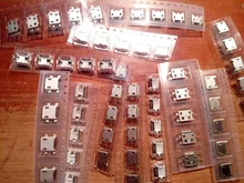 60 unids/lote 5 Pin SMT conector de enchufe Micro USB tipo B hembra colocación 12 modelos SMD DIP conector de enchufe