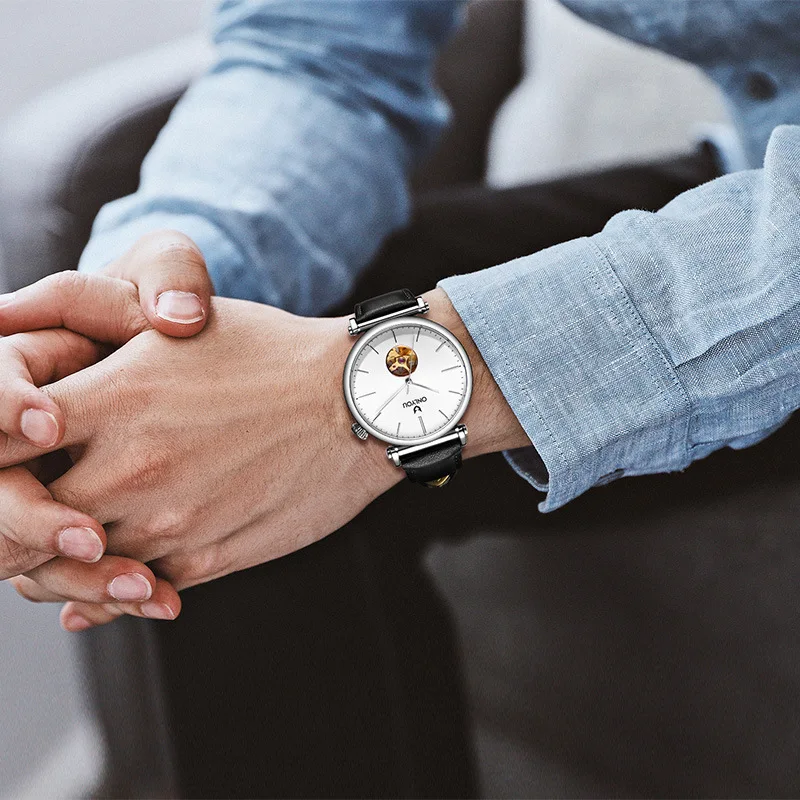 Five-year warranty Trendy men watch automatic mechanical waterproof watch