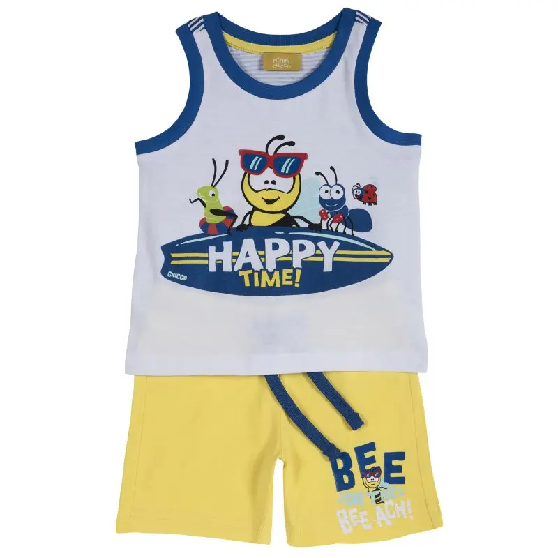 T-shirt and shorts Chicco size 086 color Bee (yellow) | Мать и ребенок