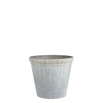 

FLOWER POT PLASTIC WITH TERMINATION ZINC 27X31CM