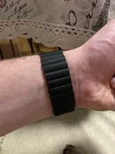 Correa de cuero para Apple Watch, banda magnética de 44mm, 40mm, 38mm y 42mm para reloj inteligente iWatch series 3, 4, 5, se, 6